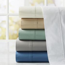 Resort Collection&trade; Classic Pintuck Percale Sheet Set