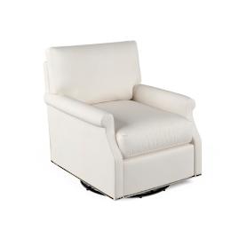 Kensington Swivel Lounge Chair in Performance Linen Natural