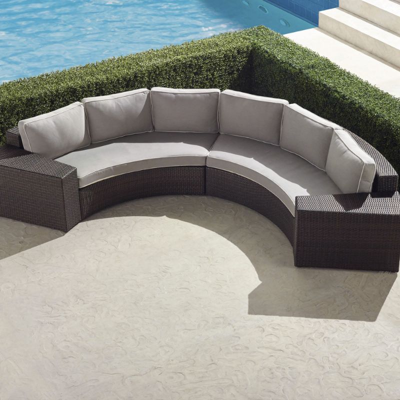 Frontgate Pasadena Ii 4-pc. Modular Sofa Set In Bronze Finish