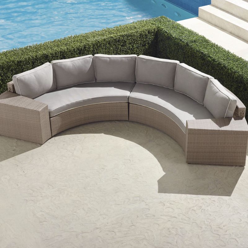 Frontgate Pasadena Ii 4-pc. Modular Sofa Set In Dove Finish