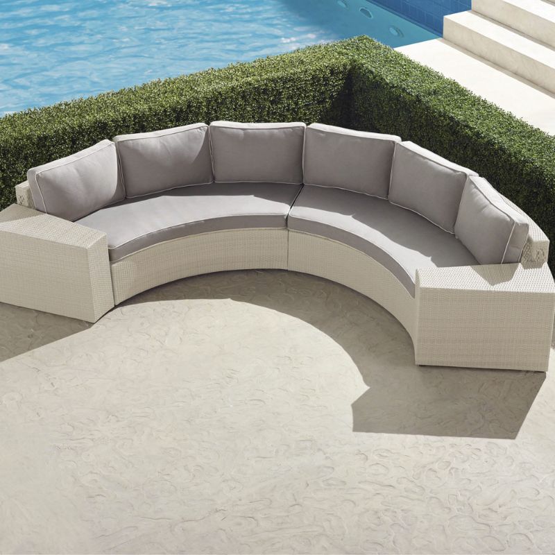Frontgate Pasadena Ii 4-pc. Modular Sofa Set In Ivory Finish
