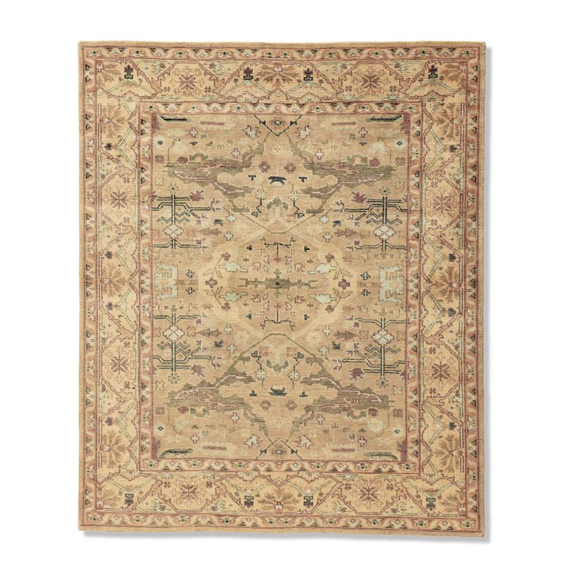 Frontgate Darcy Hand-knotted Area Rug In Blue