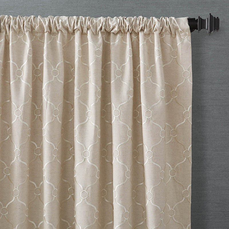 Theodore Embroidered Curtain Panel