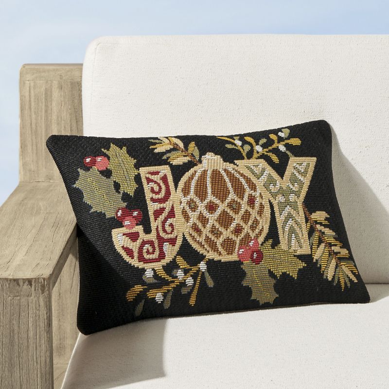 Frontgate Joyful Christmas Indoor/outdoor Pillow