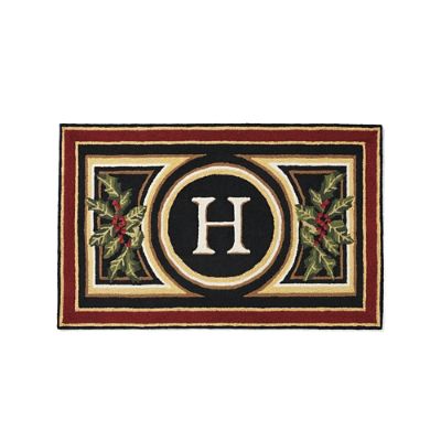 Wingate Festive Monogrammed Door Mat