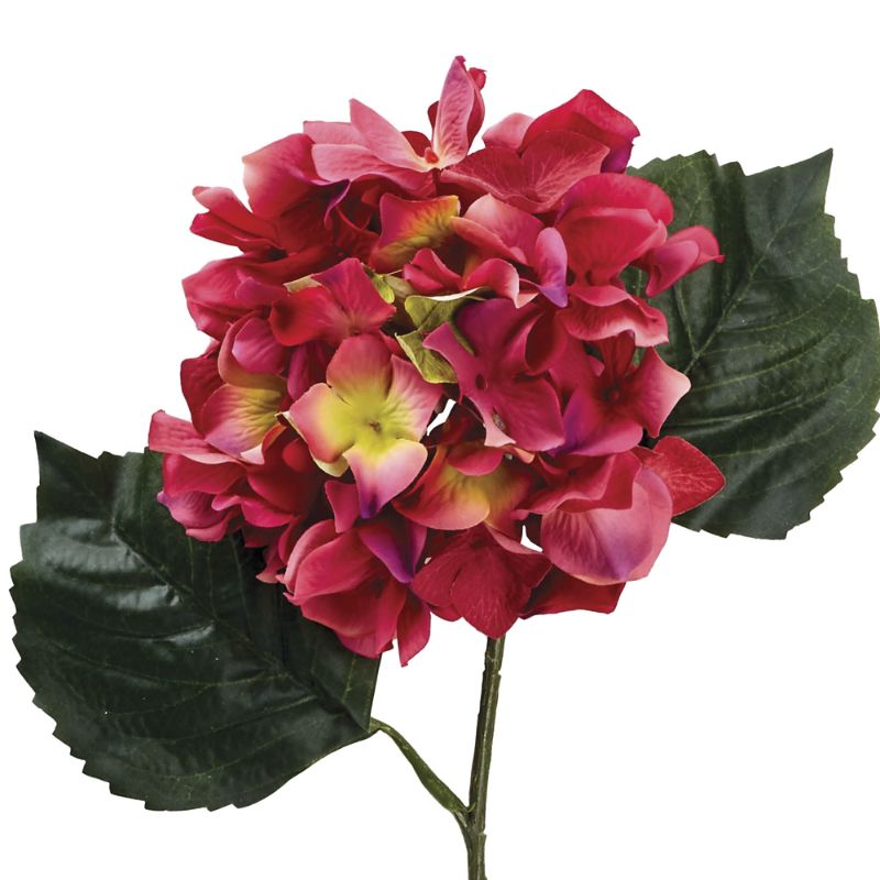 Frontgate Full Blossom Hydrangea Stems, Set Of Six In Pink