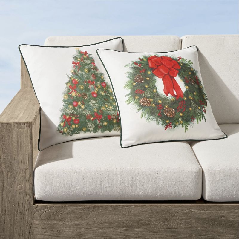 Frontgate Christmas Indoor/outdoor Pillow Cover