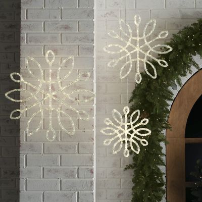 LED Mini Light Snowflake Trio