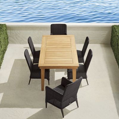 Beckham 7-pc. Dining Set in Dark Sienna Wicker