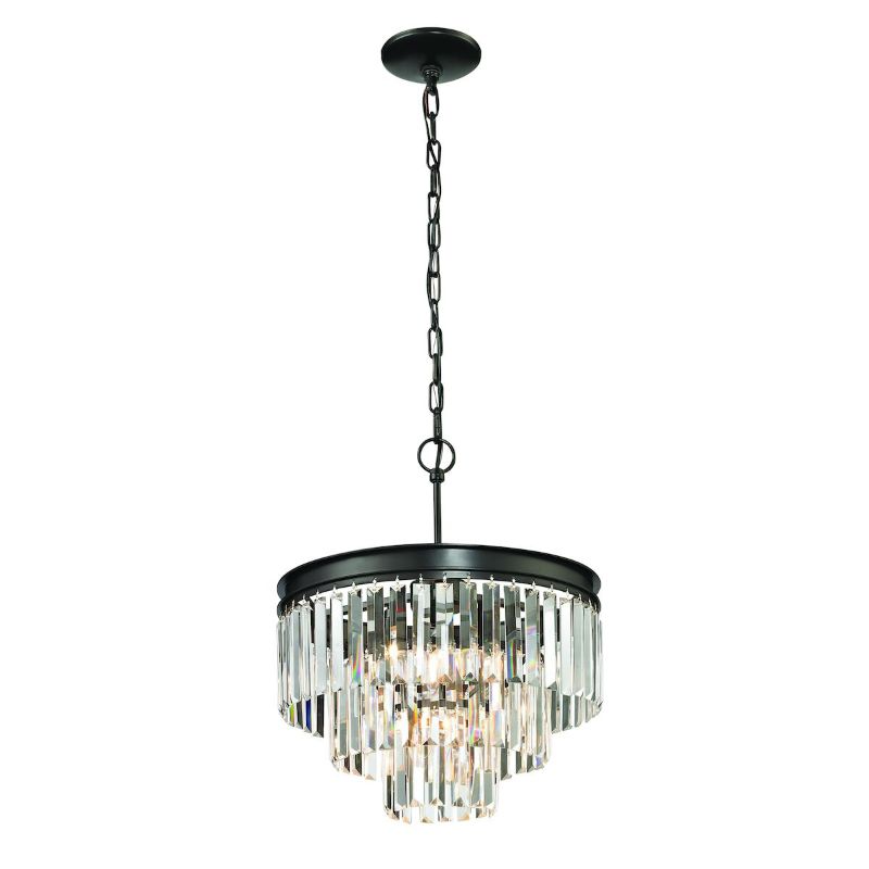 Frontgate Katherine Crystal Small Chandelier In Black