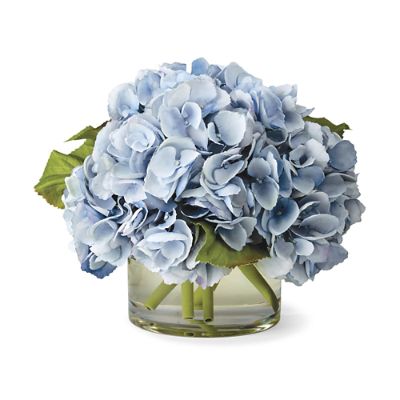 Hydrangea in Cylinder Light Blue