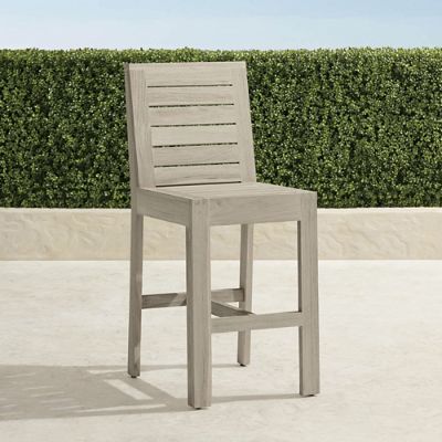 St. Kitts Bar Stool in Weathered Teak