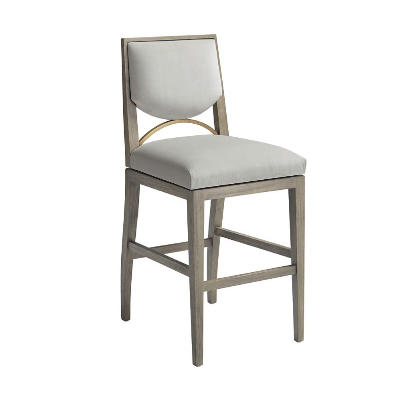 Frontgate Tessa Swivel Bar & Counter Stool In Dove Velvet,canyon Gray Counter Stool