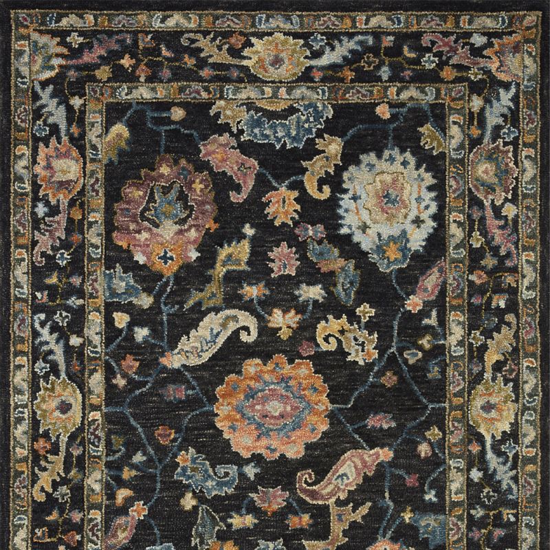 Frontgate Guilia Wool Rug In Black