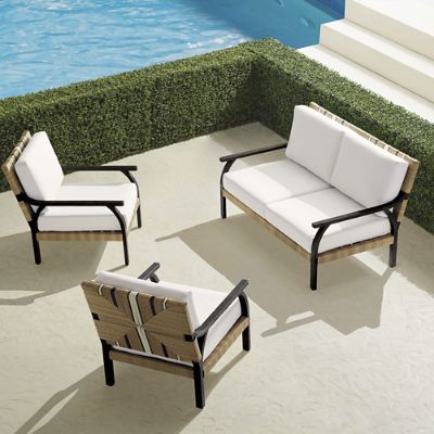 Torano 3-pc. Loveseat Set in Espresso Teak