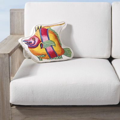 New York Botanical Garden Rainbow Fish Indoor/Outdoor Pillow