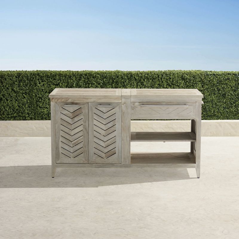 Frontgate Westport Teak Ultimate Entertaining Station
