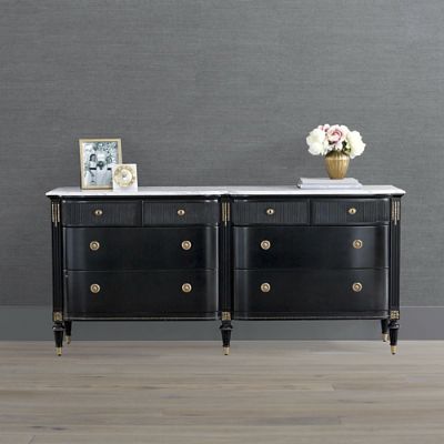 Regency Bow Front 8-Drawer Dresser