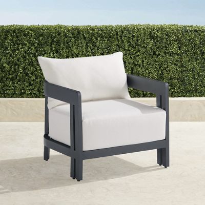 Porticello Lounge Chair in Matte Black Aluminum