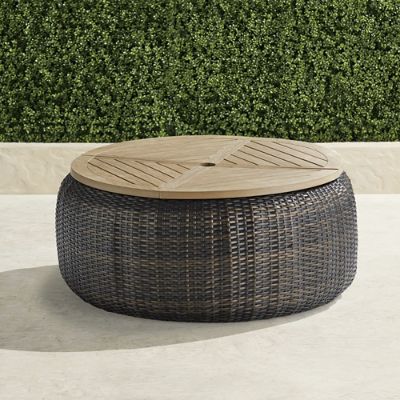 Pasadena Coffee Table in Bronze Wicker