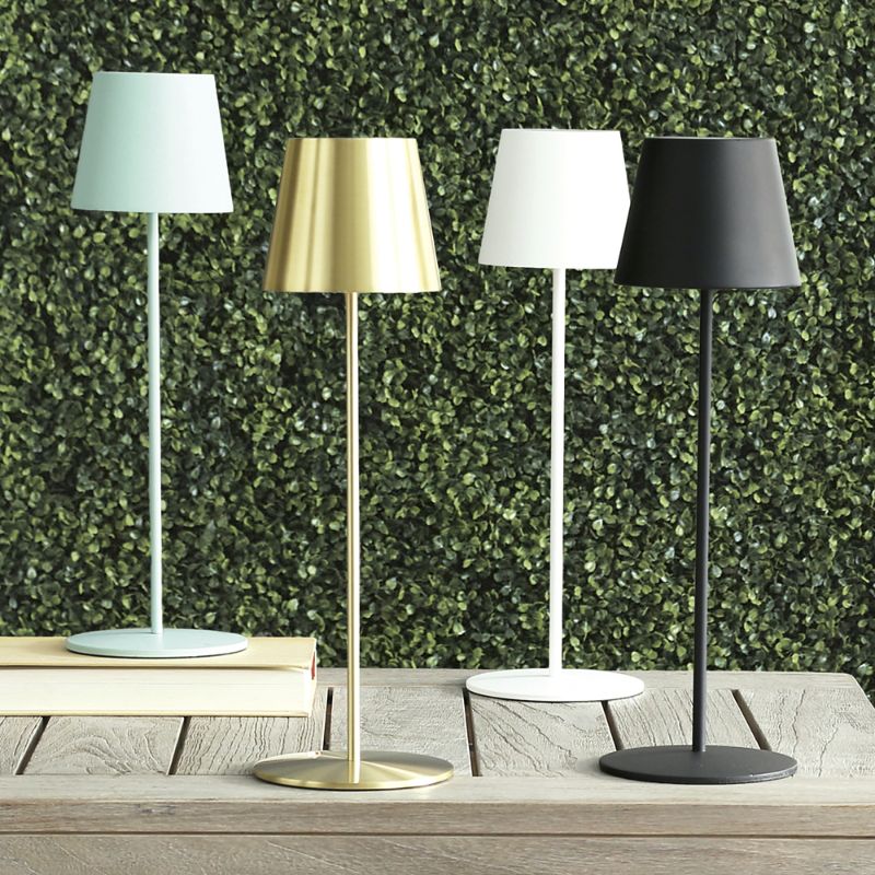 Frontgate Benton Cordless Rechargeable Led Table Lamp In Blue