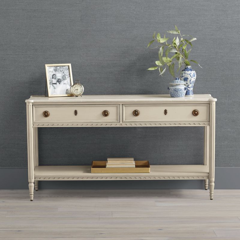 Frontgate Etienne Console Table In French Patina