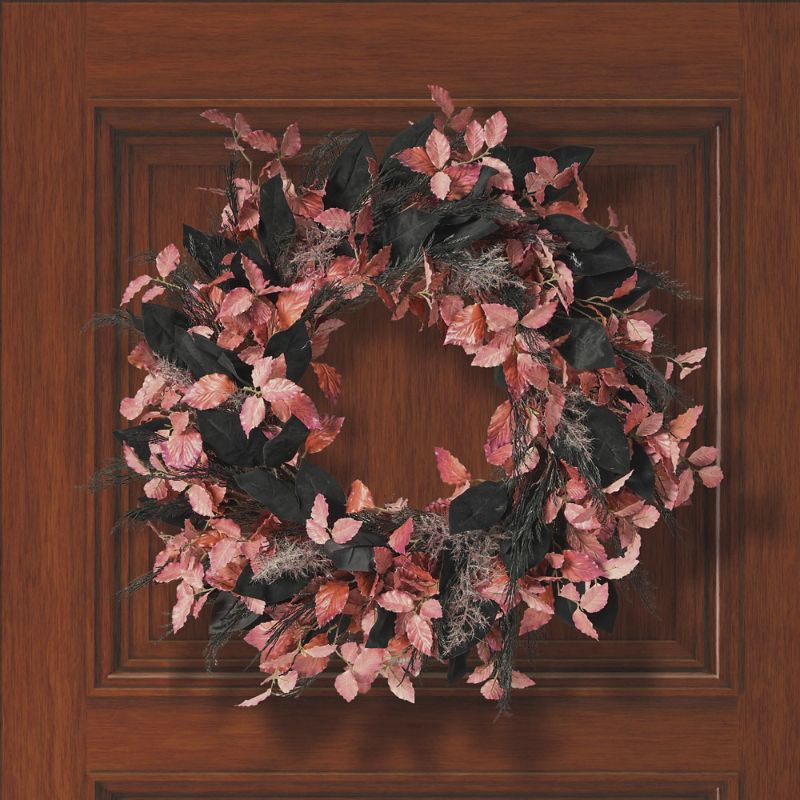 Ash and Auburn Leaf Wreath - Frontgate