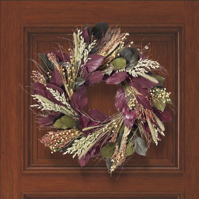 Fall Floral Grass Wreath