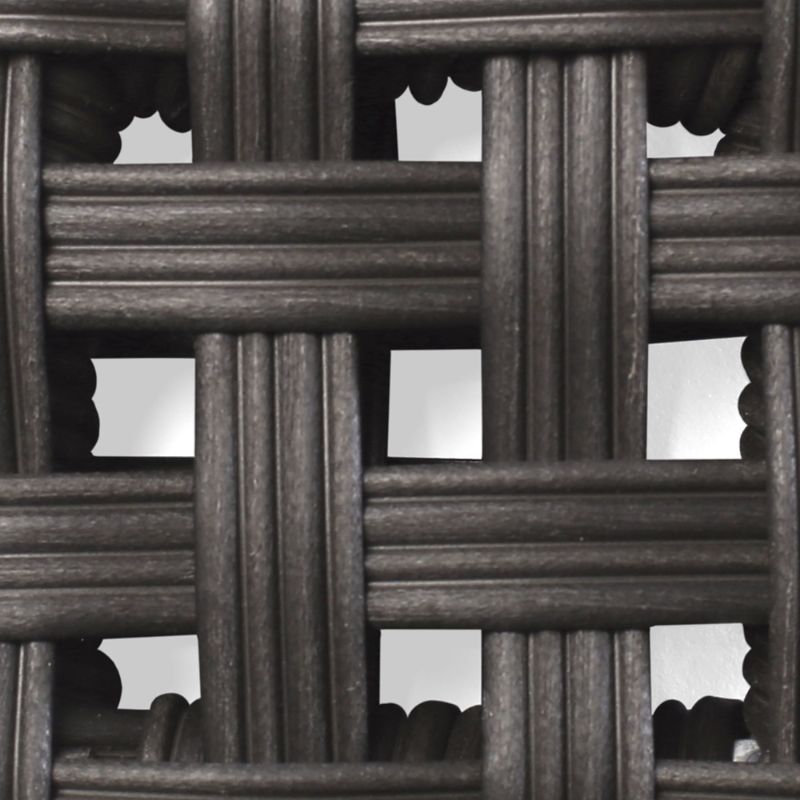 FRONTGATE ROUND WICKER GRAPHITE 