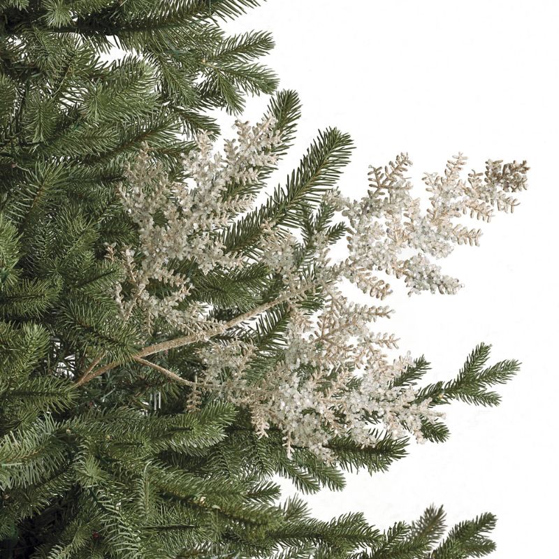FRONTGATE SET OF 6 GLITTER & SEQUIN CEDAR SPRAYS 