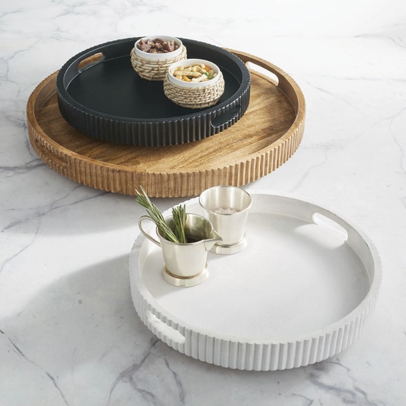 FRONTGATE WOOD LAZY SUSAN 