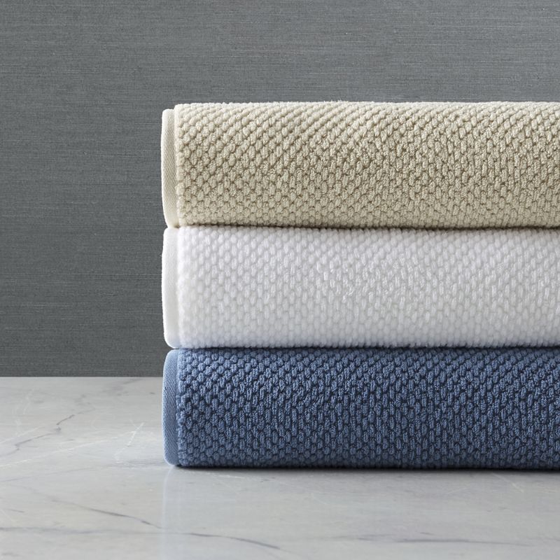 Frontgate Serene Textured Bath Towels In Mediterranean Blue