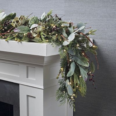 Peony And Pine Cone Garland