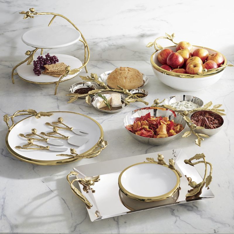 Frontgate Set Of 4 Pomegranate Serveware Collection