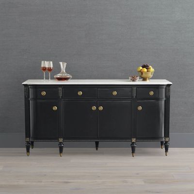 Regency Bow Front Sideboard