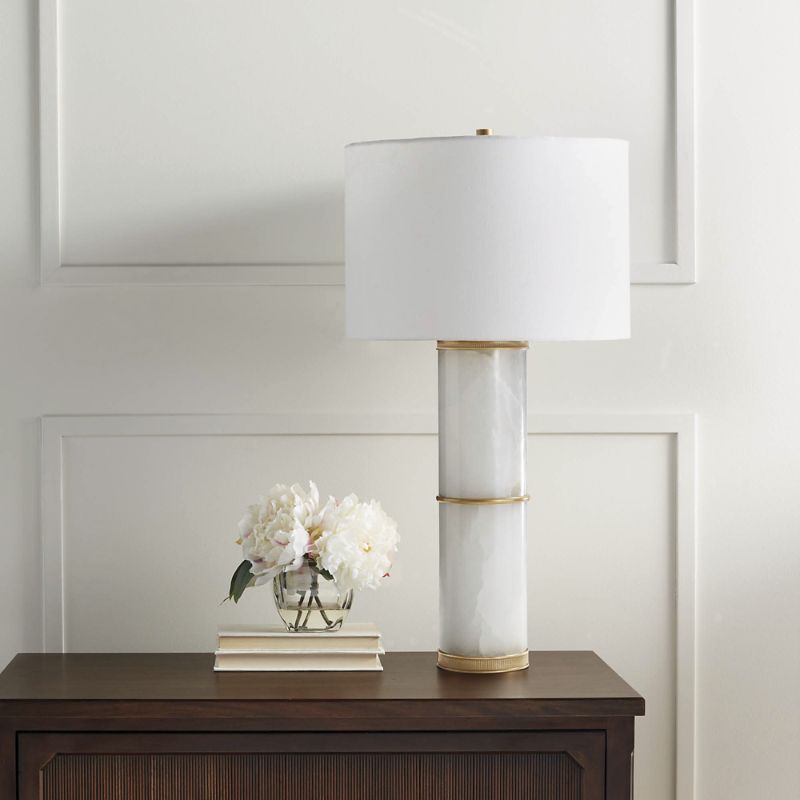 Frontgate Antioch Illuminating Alabaster Table Lamp