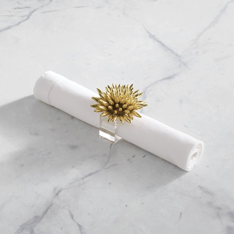 FRONTGATE SET OF 4 STELLAR NAPKIN RINGS 