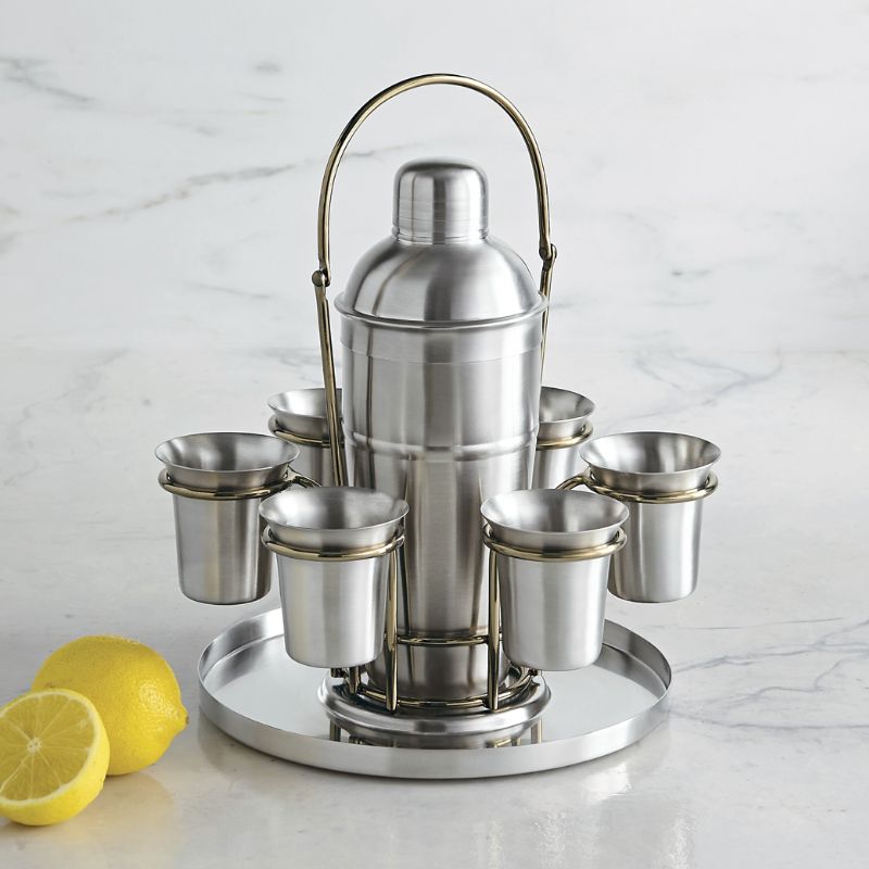 Frontgate Shaker Shot Glass Caddy