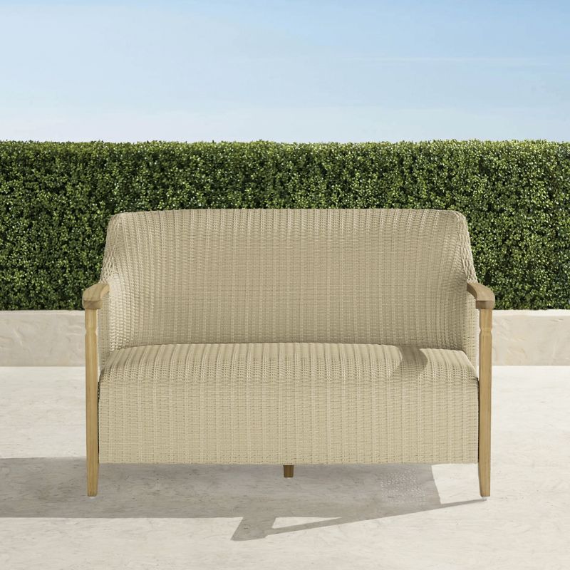 FRONTGATE SEVINO LOVESEAT IN DUNE WICKER 