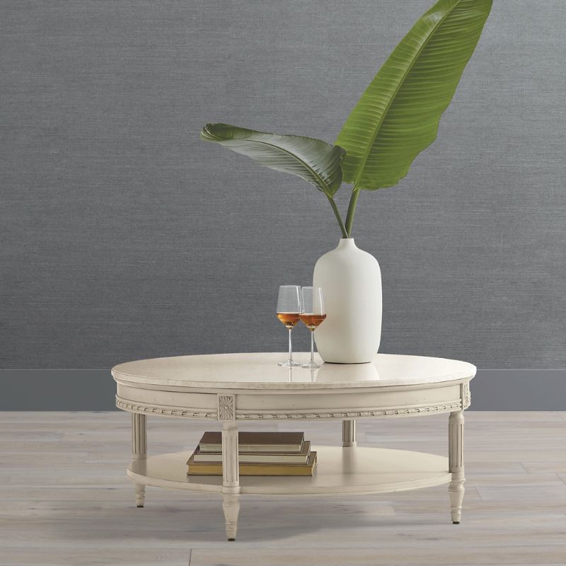 FRONTGATE ETIENNE ROUND COFFEE TABLE 