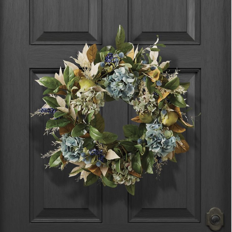 Palmer Hydrangea and Pear Wreath - Frontgate