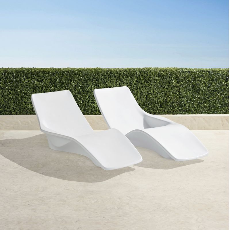 Frontgate Set Of 2 Seaspray Chaise Loungers