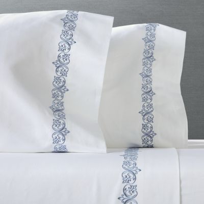 1000 Thread Count Scroll Pillowcases, Set of Two 