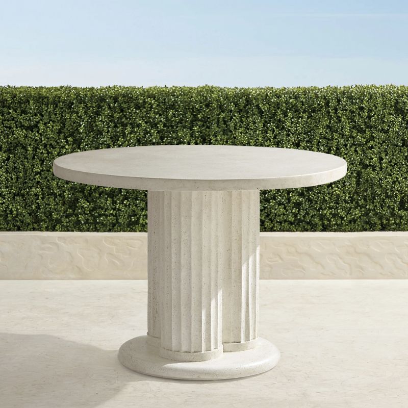 FRONTGATE SAMIRA FAUX-STONE BISTRO TABLE 