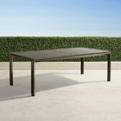 Newport Expandable Dining Table in Aluminum 