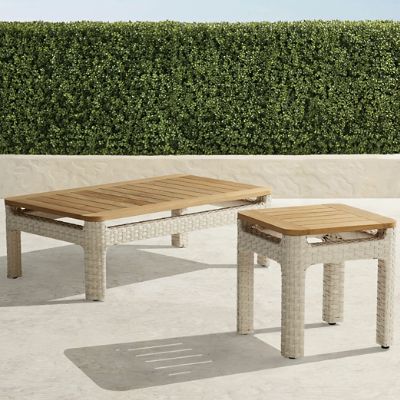 Ashby Tables in Shell Wicker