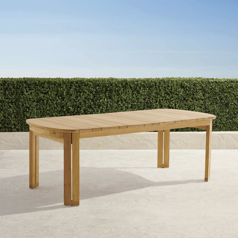 Shop Frontgate Carigan Extendable Dining Table In Natural Teak