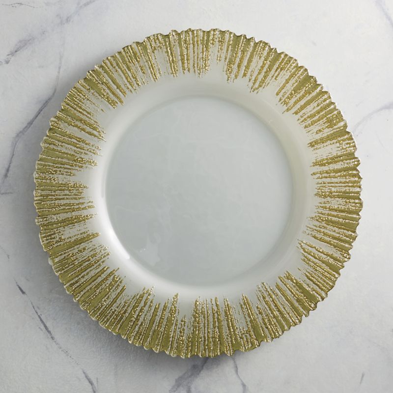 Frontgate Set Of 2 Gianna Glass Charger
