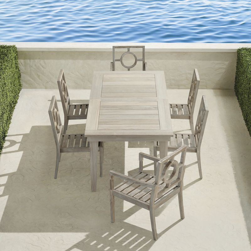 Frontgate Winhill 7-pc. Dining Set In Weathered Teak