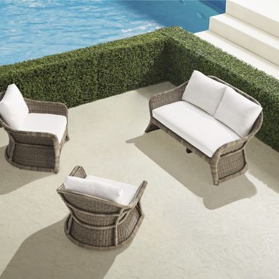 Terrace Park 3-pc. Loveseat Set in Desert Wicker